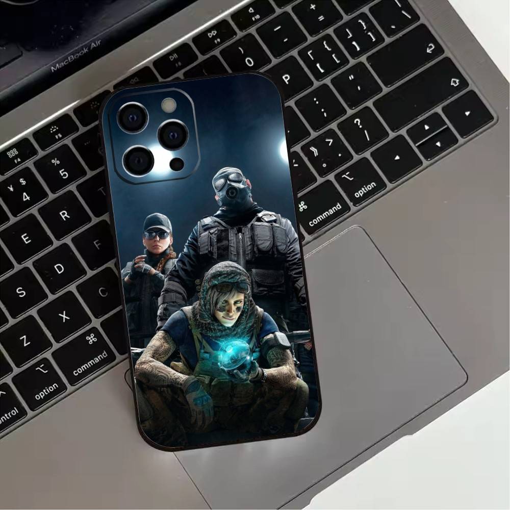 Shooting R-Rainbow S-Six S-Siege-s Phone Case For iPhone 17, 16,15,14,13,12,11 Plus,Pro Max, Others Soft Black Cover
