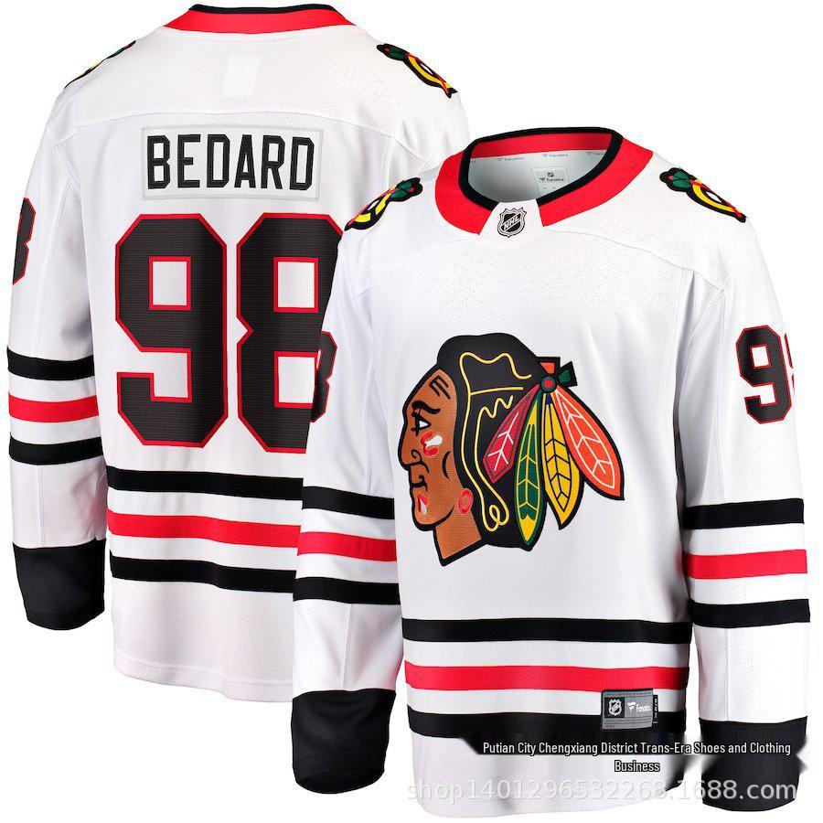 Stephen Gilmore Blackhawks #18 Jersey - Connor Bedard #98 Chicago Movie Theme