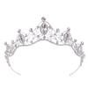 Korean Style Bridal Crown Hair Accessories, Fashionable and Simple Alloy Diamond Headband Wedding Dress Crown Tiara Princess Hair Crown Accessories