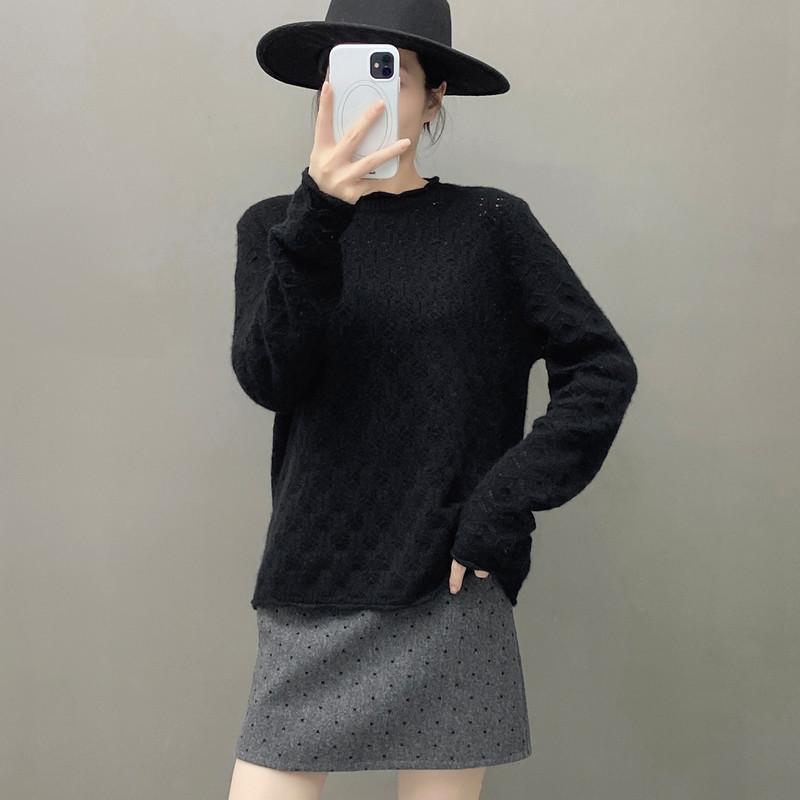 Qinghe 100% Pure Cashmere Women's Sweater - Ultra Soft Luxury Winter Pullover