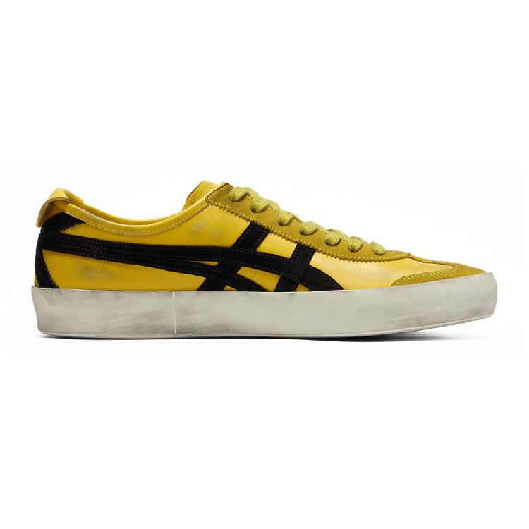 ONITSUKA TIGER MEXICO 66 Износостойкие Низкие Повседневные Кроссовки Унисекс Желтый Черный 1183C549-750