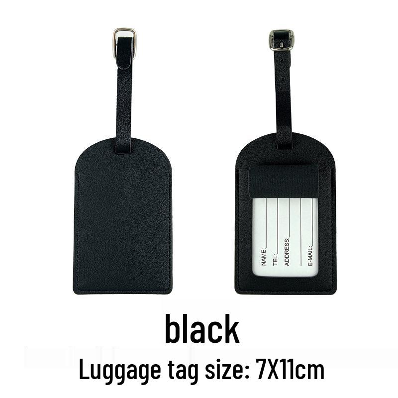 Набор из настраиваемой обложки для паспорта из ПУ кожи и багажной бирки с бумажной карточкой