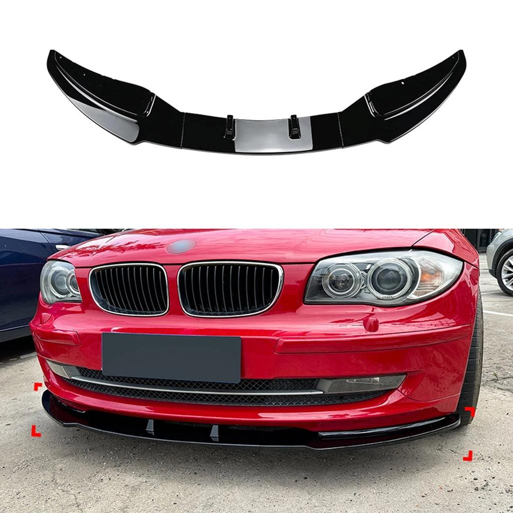 Front Spoiler Lip Splitter For BMW 1 Series E81 E82 E87 E88 LCI Standard 2008-2012 3Pcs Front Bumper Spoiler Diffuser Body Kit