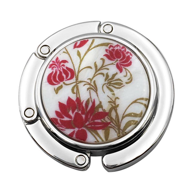 Креативный круглый складной крючок для сумки-ракушки - Плоский зажим-подвеска для края стола, аксессуары для сумки