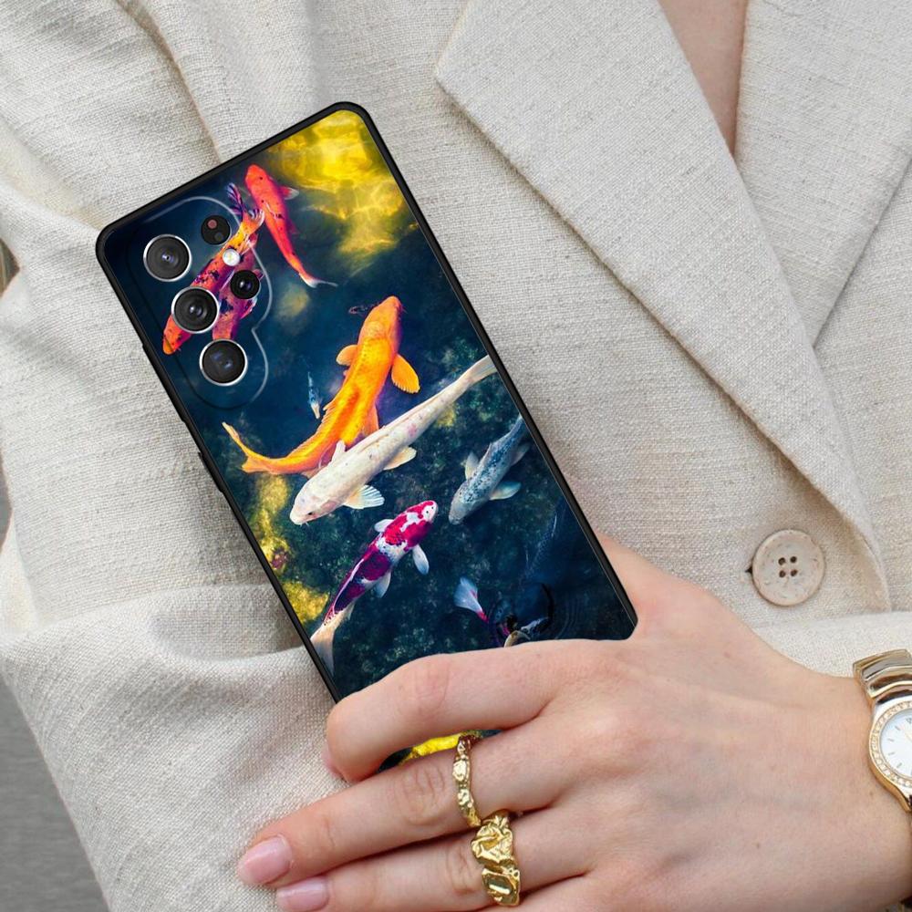 Чехол для телефона с изображением рыбы КОИ для Samsung Galaxy S26 Ultra S25 S24 S23 S22 S21 S20 Note10