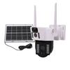 4G 2K Solar Security Cameras Wireless 360 Degrees  View Full Color Outdoor Dual Lens PTZ Outside Cameras
