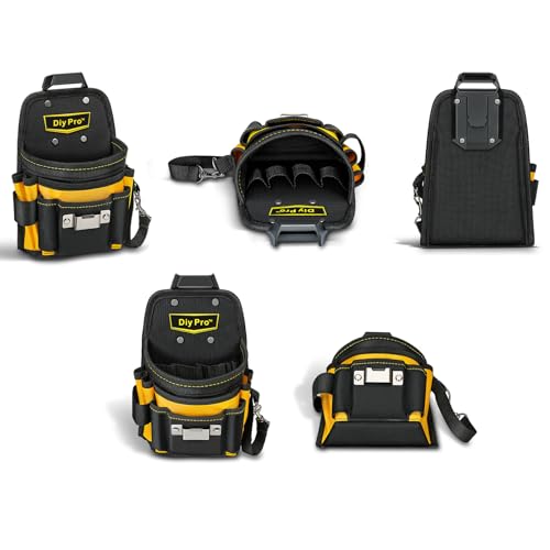 DIYPro 21-секционный подсумок электрика с клипсами, органайзер для инструментов - Сверхпрочный для плотницких работ и ремонта дома