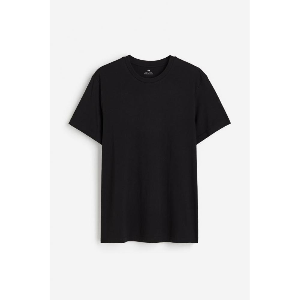 Комплект из 5 футболок HM Regular Fit, черный