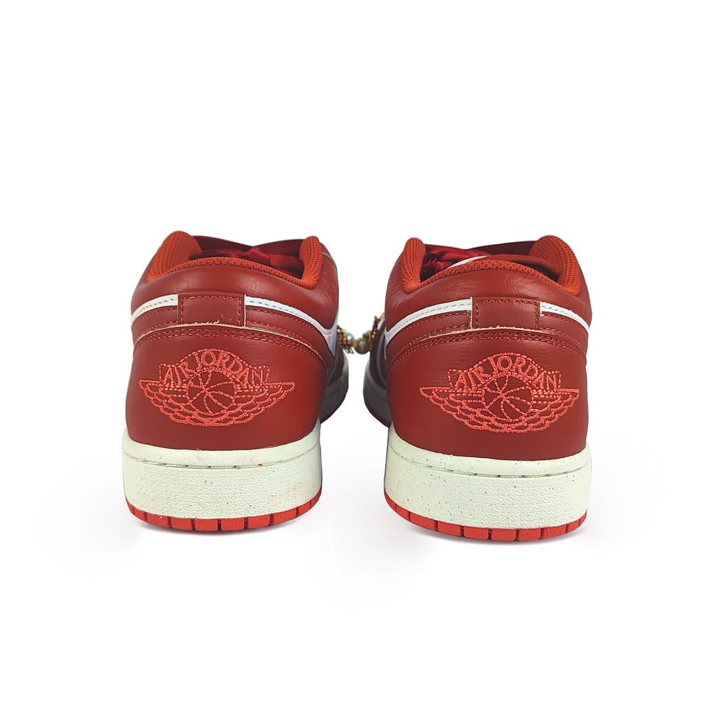 Jordan Air Jordan 1 Износостойкие Низкие Винтажные Баскетбольные Кроссовки Мужские Красные Белые FJ3459-160(Команда352-)