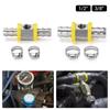 1/2 3/8 Inch Fuel Line Fuel Pressure T-fitting Adapter For Fuel Pressure Gauge Sensor Car Accessorie T-fitting Adapter Connector