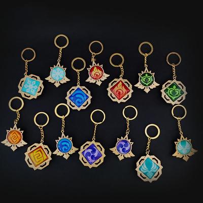 1 шт. брелок для ключей Ganyu Luminous Vision Lnazuma Game Genshin Impact Eye оригинальной игрушки Бога