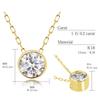 Diamond Fukurin Necklace Gold 18K K18 [Lara Christie] H&C 0.2ct Lp37-0004-yg