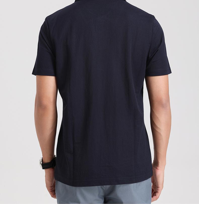 [Ice Silk Imitation Hemp] Langdeng Men's Summer Business Leisure Refreshing Breathable Easy to Care Polo Shirt