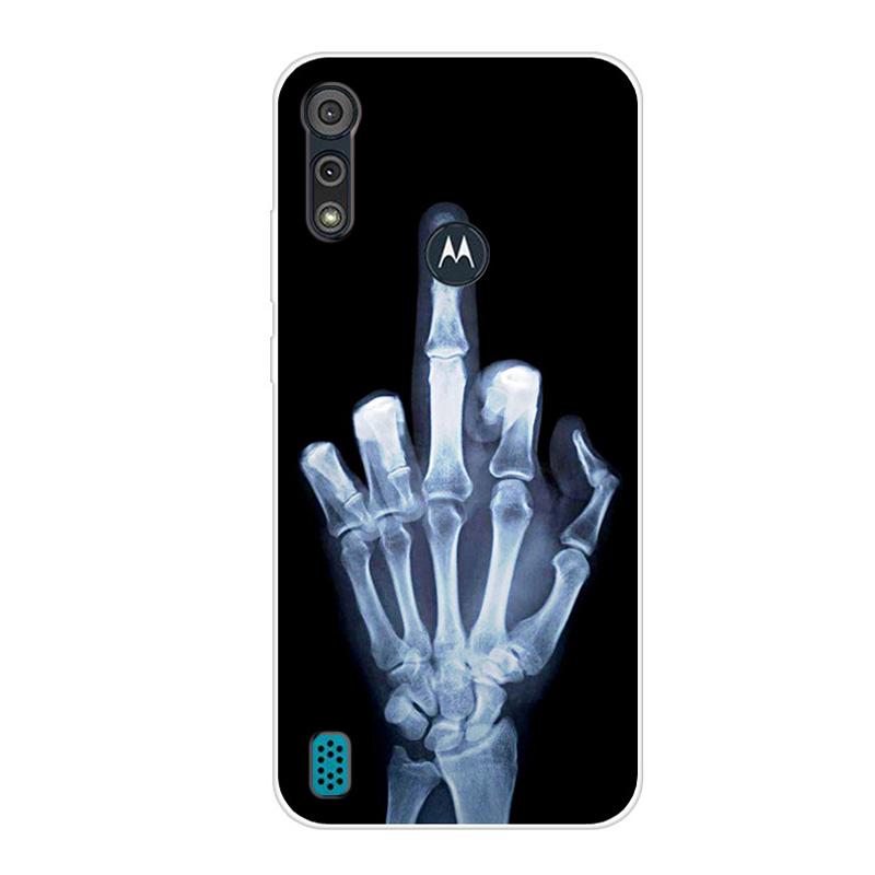 For Motorola Moto E6S 2020 Case Shockproof Soft Silicone TPU Back Cover For Moto E6S 2020 E6i Phone Cases E 6S Case Cute Cartoon