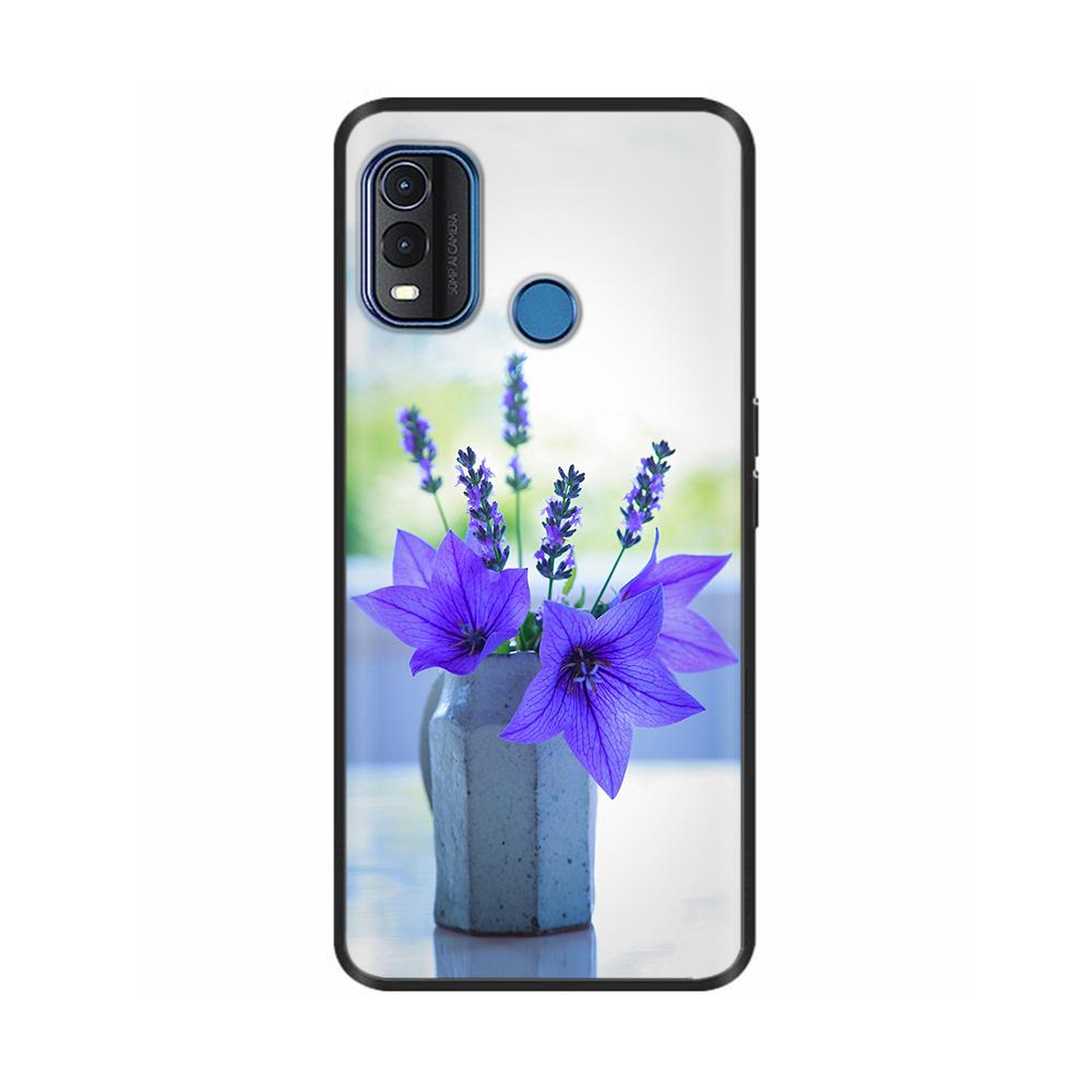 For Nokia G11 Plus Case Cute Heart Flower Soft Silicone Back Cover for Nokia G11 Plus NokiaG11 G 11 Bumper Black TPU Phone Cases