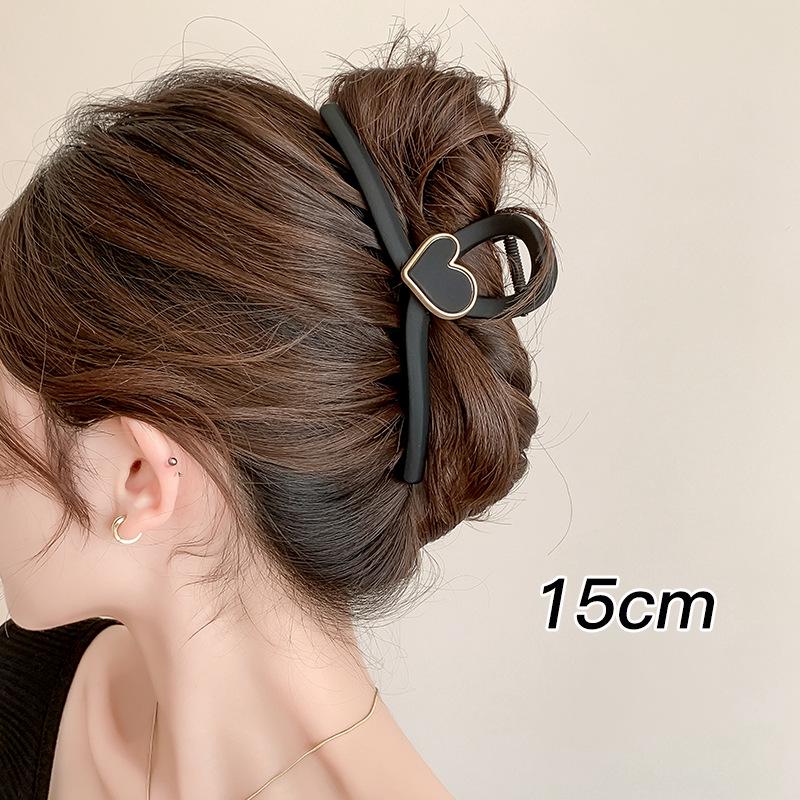 Элегантная большая заколка для волос для женщин 2025 - Шикарный дизайн 'акула' для густых волос