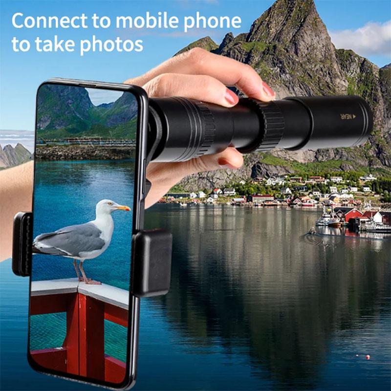10-300x40 Professional Monocular Telescope HD Powerful Portable Binoculars Zoom High Quality BAK4-Prism Waterproof for Camping