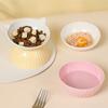 Cat Bowl Ceramic Pet Dog Supplies Dog Bowl Single Bowl Dog Bowl Cat Food Bowl Teddy Dog Kitten Rice Bowl Cat Food Bowl