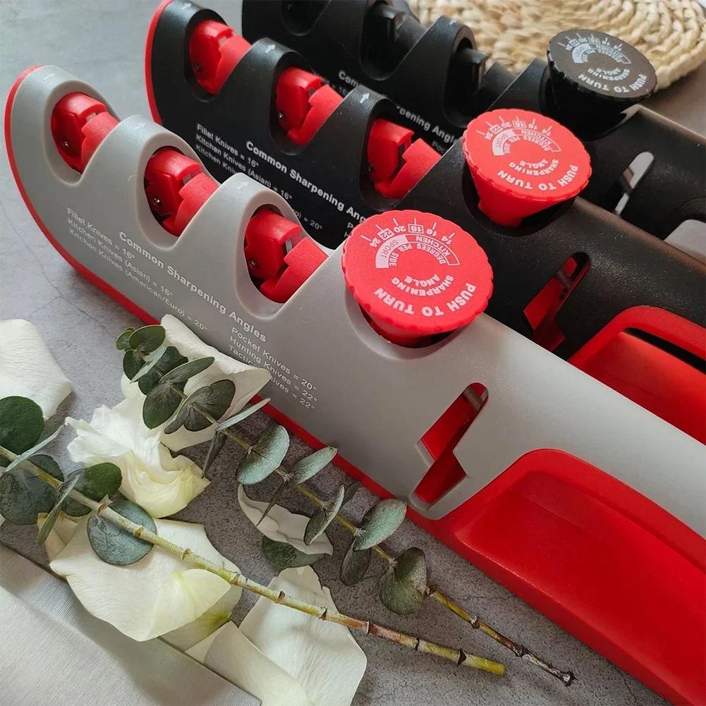 4-в-1 точилка для ножей с регулируемым углом наклона профессиональная кухонная точилка ножницы точилка для ножей точильный камень инструменты