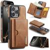 DG.MING M6 Series RFID Tri-fold Card Bag Removable Leather Phone Case