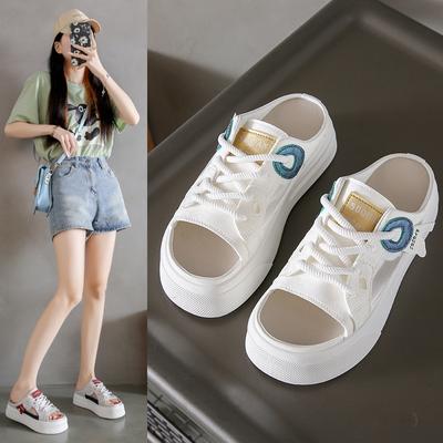 2026 Маленькие белые туфли женские летние повседневные женские туфли сто приливов сандалии удобные K8710