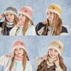 Childrens Knit Beanie Hat Set With Windproof Ear Protection For Winter Outdoor Use