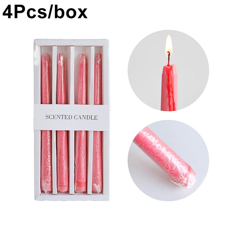 Набор из 4 черных конических подсвечников, забавные жуткие капли крови, домашнее украшение, набор свечей, Хэллоуин, 2 цвета