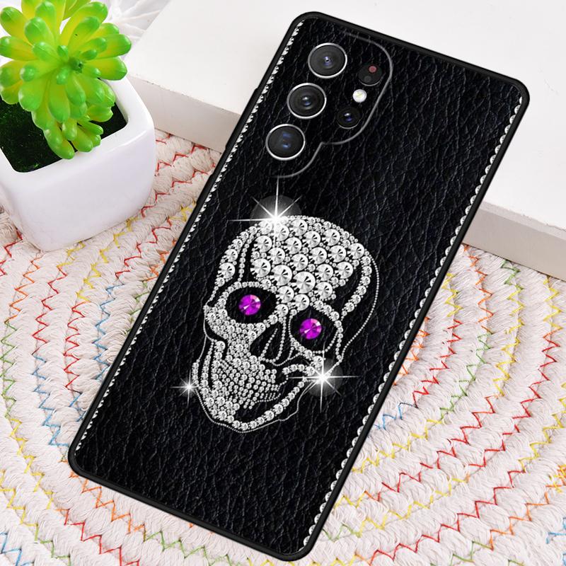 Чехол для телефона DIAMOND SKULL для Samsung Galaxy note 10 pro S26 Ultra S23 S24 FE S25 S21 S22 PLUS ударопрочный