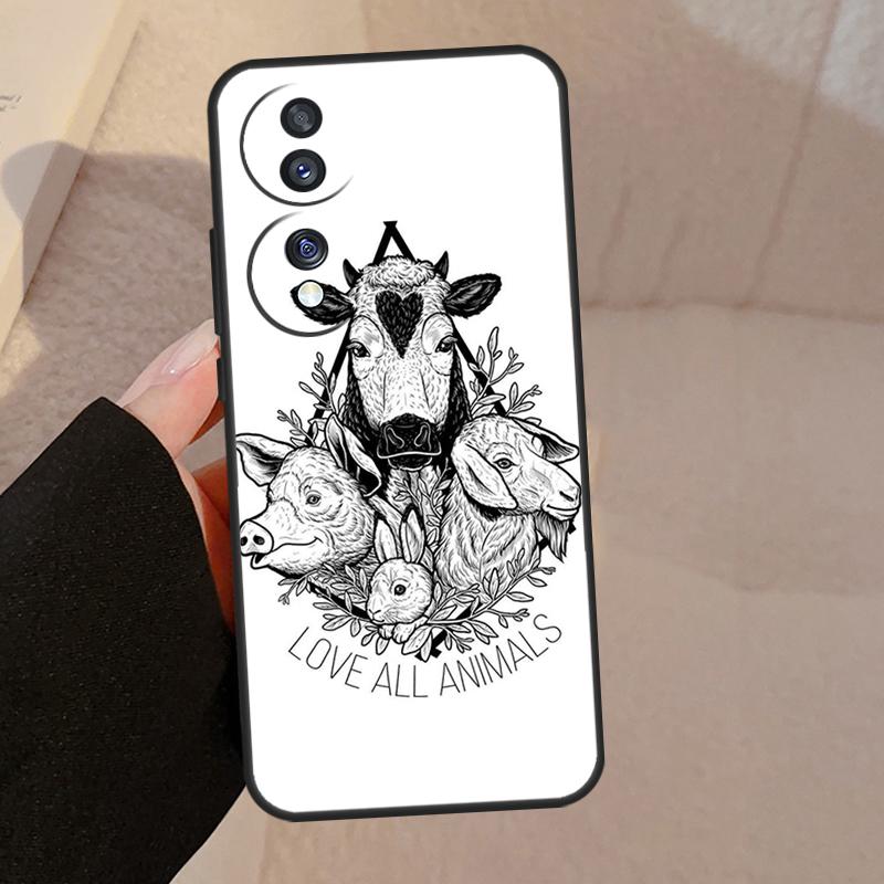 Веганская Вдохновение Для Honor Magic V5 5 6 7 Pro Чехол Для Honor 200 400 Lite 50 70 90 X8a X8b X9a X9b X9c Чехол
