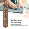 Rhinestone Embellished Needle Storage Case Portable Needle Organizer  For Embroidery