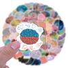 110 New Brain Colorful Brain Decals  Decorative Suitcase Notebook Water-Repellent Decals Premium Durable