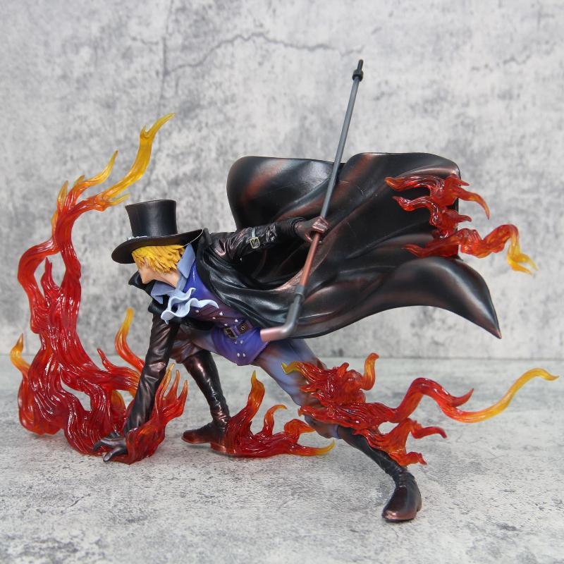 New 22cm One Piece Sabo Fire Fist Iu Resonance Series Gk Statue Anime Figure Collectible Model Desktop Decoration Gift Fans