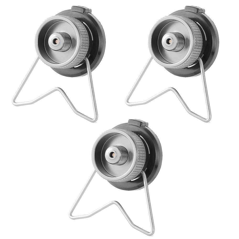 Portable Gas Stove Adapter Aluminum Alloy Camping Gas Converter Lightweight Gas Tank Adapter Compact for Outdoor Cooking