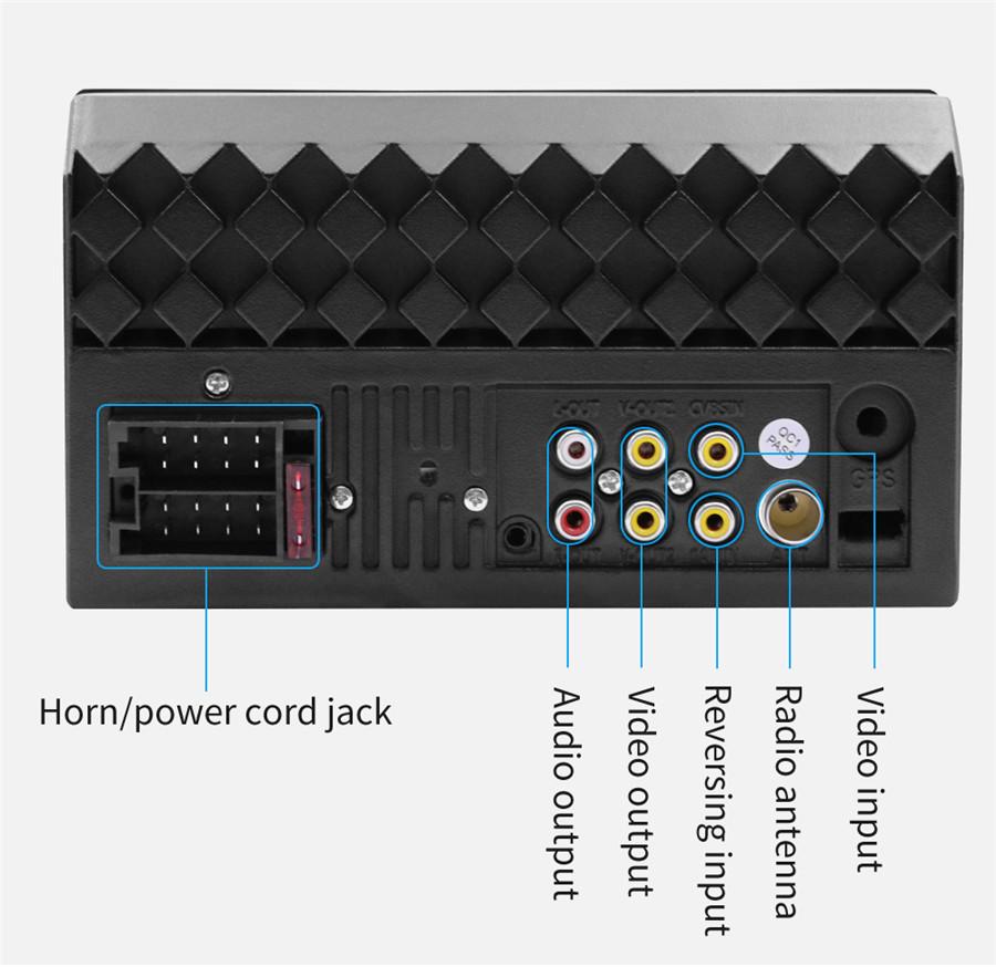 7" HD Car Multimedia Player 2DIN Touch Screen Auto Stereo MP5 Bluetooth USB TF FM Player Support 8LED Rear Camera for Apple XR Interconnection