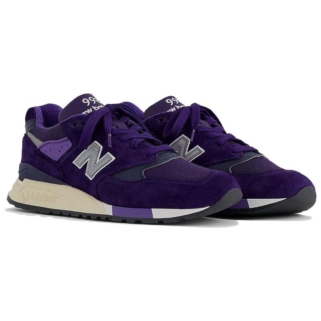 Кроссовки унисекс Teddy Santis x New Balance 998 Сделано в США Сливово-фиолетовые Серебристые U998TE