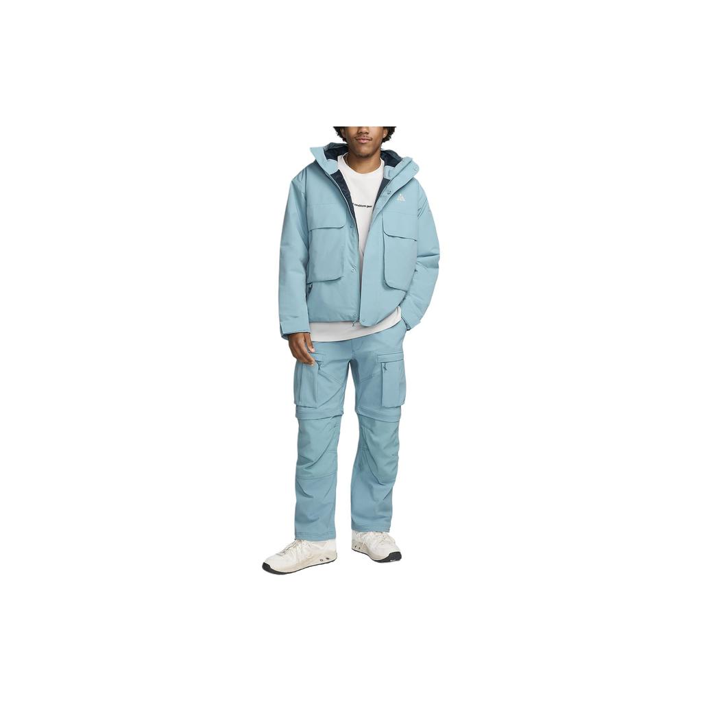 Nike ACG PrimaLoft Skull Peak Storm-FIT Удобная ветрозащитная водонепроницаемая повседневная куртка Мужские куртки Небесно-голубой FV8681-464