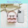 Color Cute Solid Silver Bow Decoration Kid Mini Shoulder Chain Bag Daily For