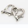 5pcs Black Gold Silver Carabiner Heart Snap Clasp Clip Push Trigger  Purses Handbags Buckles