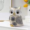 Owl Figurine, Garden Object, Feng Shui, Good Luck, Lucky Charm, Cute Owl Decor, Energetic Owl, Gift (Set of 1)