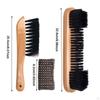 Pool Table Brush Set Wood Handle Cleaner Cue Shaft Cloth Convenient Snooker