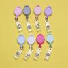 Fashion Durable Anti-Lost Clip ID Name Card Stationery Retractable Lanyards Badge Holder Key Ring
