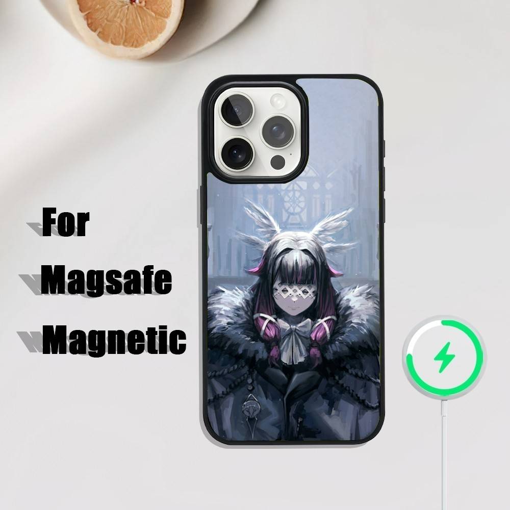 G-Genshin Impact Коломбина Чехол для телефона для iPhone 17,16,15,14,13,12,11,Pro,Max,Plus,Mini,SE4,E Магнитный Magsafe Беспроводная зарядка