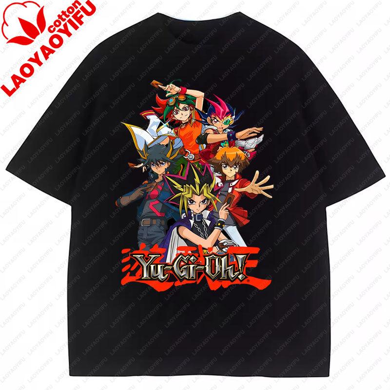 YuGiOh Gaming T Shirt Anime Printed TShirt Summer Short Sleeved Tees Cotton Graphic Clothes Vintage Y2k Ropa De Mujer