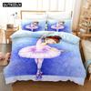 3D-печатный комплект постельного белья с изображением балерины, пододеяльник с наволочкой, двуспальная односпальная кровать, 3D-печатный аниме-комплект My Dress-U