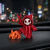 Мини-статуэтка Жнеца, 3D-печатная фигурка Жнеца с черепом и тыквой, Милый готический аксессуар для приборной панели автомобиля, офисного стола, домашнего декора