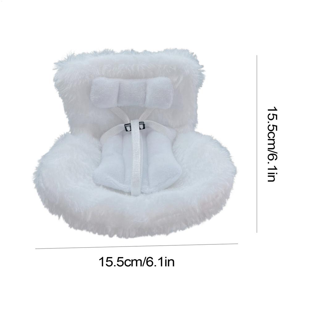 Автокресло для плюшевых кукол Миниатюрный зажим для вентиляционного отверстия Сиденье для куклы для автомобиля Автомобильная игрушка Дисплей Декор с зажимом для вентиляционных отверстий для дома на колесах