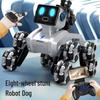 Умный робот-собака и кошка с управлением жестами, электрический дрифт, 8-колесный трюк для детей