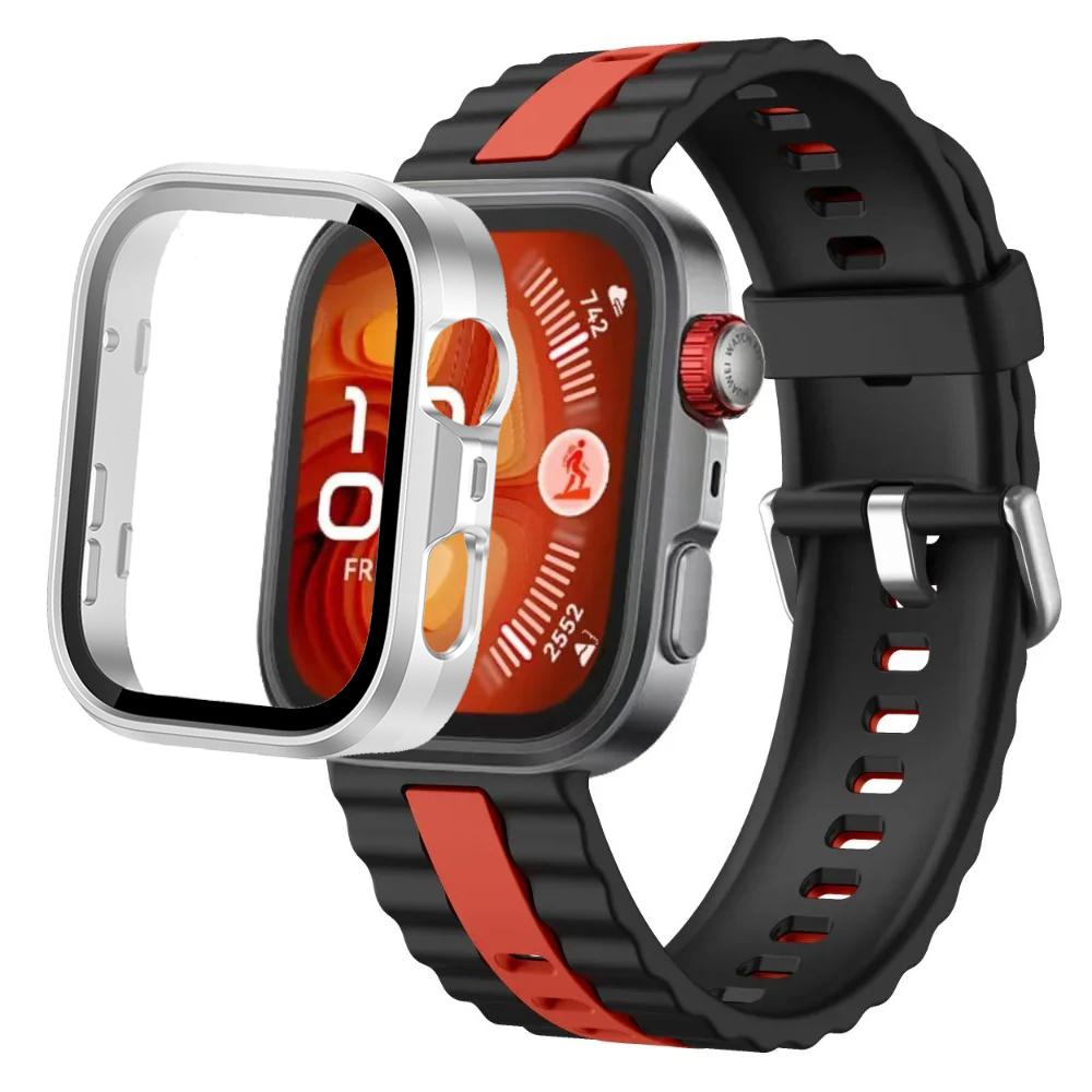 Силиконовый ремешок + ПК-кейс для Huawei Watch Fit 4/Fit 4 Pro, детали умного браслета для Huawei Watch Fit 3, защитный чехол для часов
