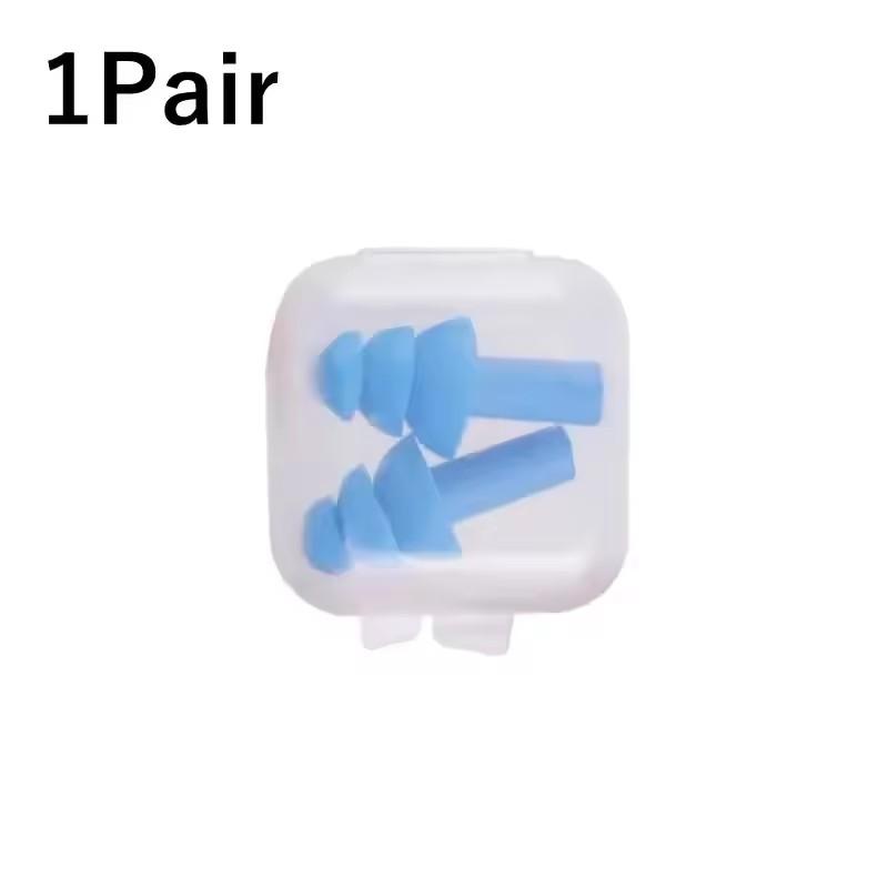 1-10 Pairs Noise Cancelling Silicone Earplugs Reusable Earplug with Rope Waterproof Swimming Rubber Ear Plugs Come with Box