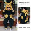 Kids Winter Warm Flannel Pajama Set With 3-Layer Cotton Padding Cartoon Print Long Sleeve Sleepwear Boys